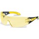 Uvex pheos szemüveg, fekete/sárga szár, sárga lencse